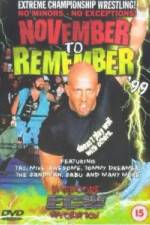 Watch ECW - November To Remember '99 123moviesFree